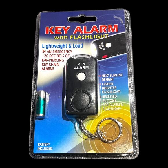 Lightweight 120-dB Keychain ALARM With Flashlight - Picture 1 of 2